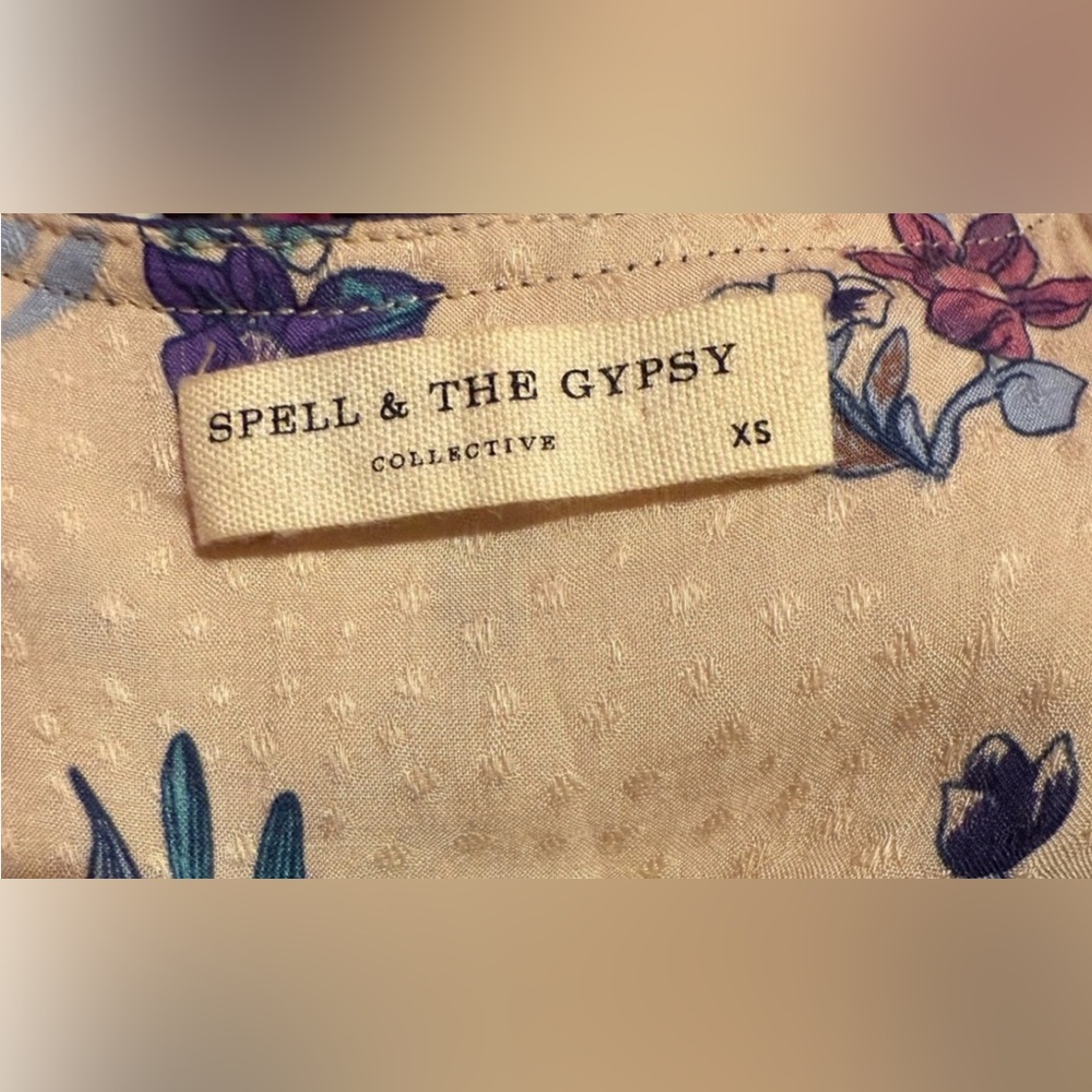 Spell Siren Song Boho Midi Dress, XS, VGUC! - Picture 7 of 11